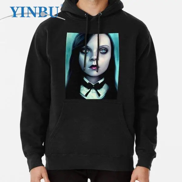 Пуловер с капюшоном и зелеными глазами, худи
Пуловер с капюшоном и зелеными глазами, худи