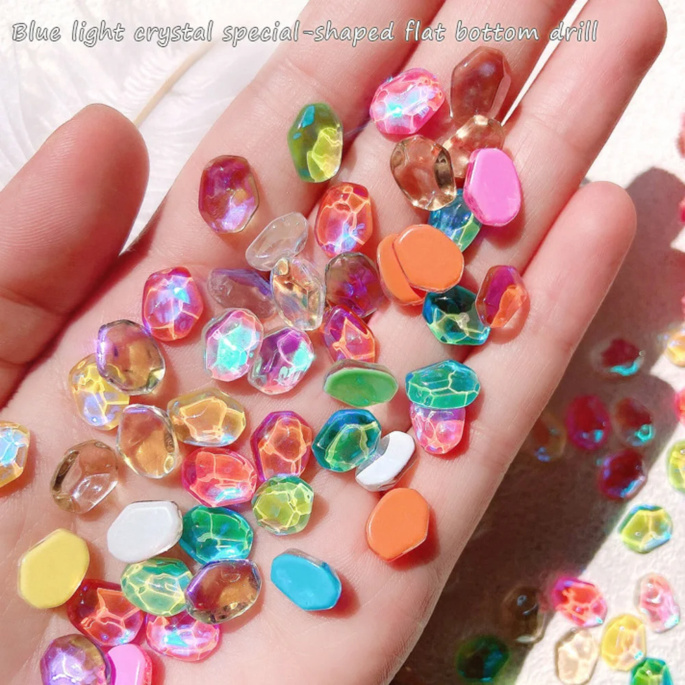50Pcs Ice Shape Crystal Clear Aurora Mocha 3D Nail Art Decorations Glitter Designs Nail Rhinestones Glass Stones Accessories
50Pcs Ice Shape Crystal Clear Aurora Mocha 3D Nail Art Decorations Glitter Designs Nail Rhinestones Glass Stones Accessories