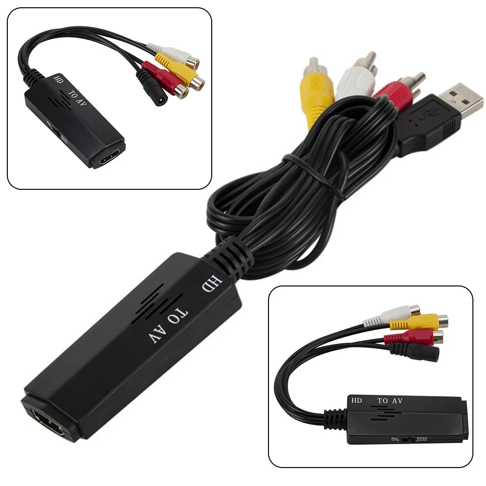 HDMI-compatible To AV RCA HD Audio Video Converter Cord Male Female Cable For HDTV 1080P Converter Cable
HDMI-compatible To AV RCA HD Audio Video Converter Cord Male Female Cable For HDTV 1080P Converter Cable