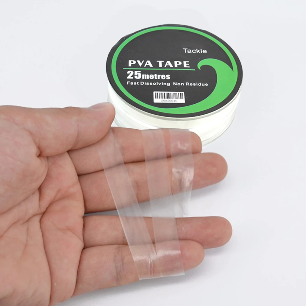 10mmX25m PVA Tape Fast Water Dissolving Fishing Hydrosol Belt Water-Soluble Film Carp Fishing Tackle Accessories Pesca
10mmX25m PVA Tape Fast Water Dissolving Fishing Hydrosol Belt Water-Soluble Film Carp Fishing Tackle Accessories Pesca