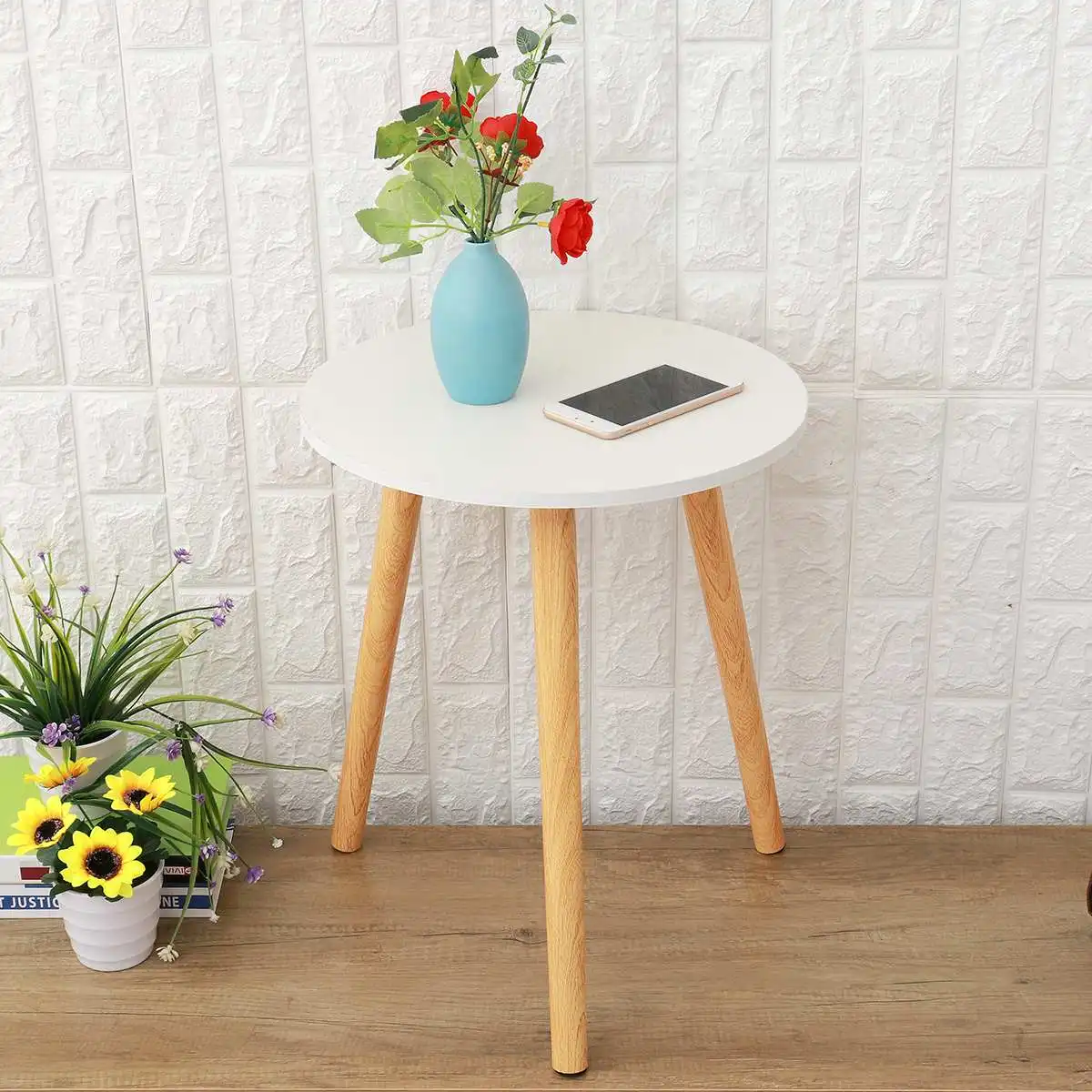 Wooden Round Tea Table Living Room Coffee Tables Bed Sofa Side Table Small Desk Living Room Furniture Diameter 50CM
Wooden Round Tea Table Living Room Coffee Tables Bed Sofa Side Table Small Desk Living Room Furniture Diameter 50CM