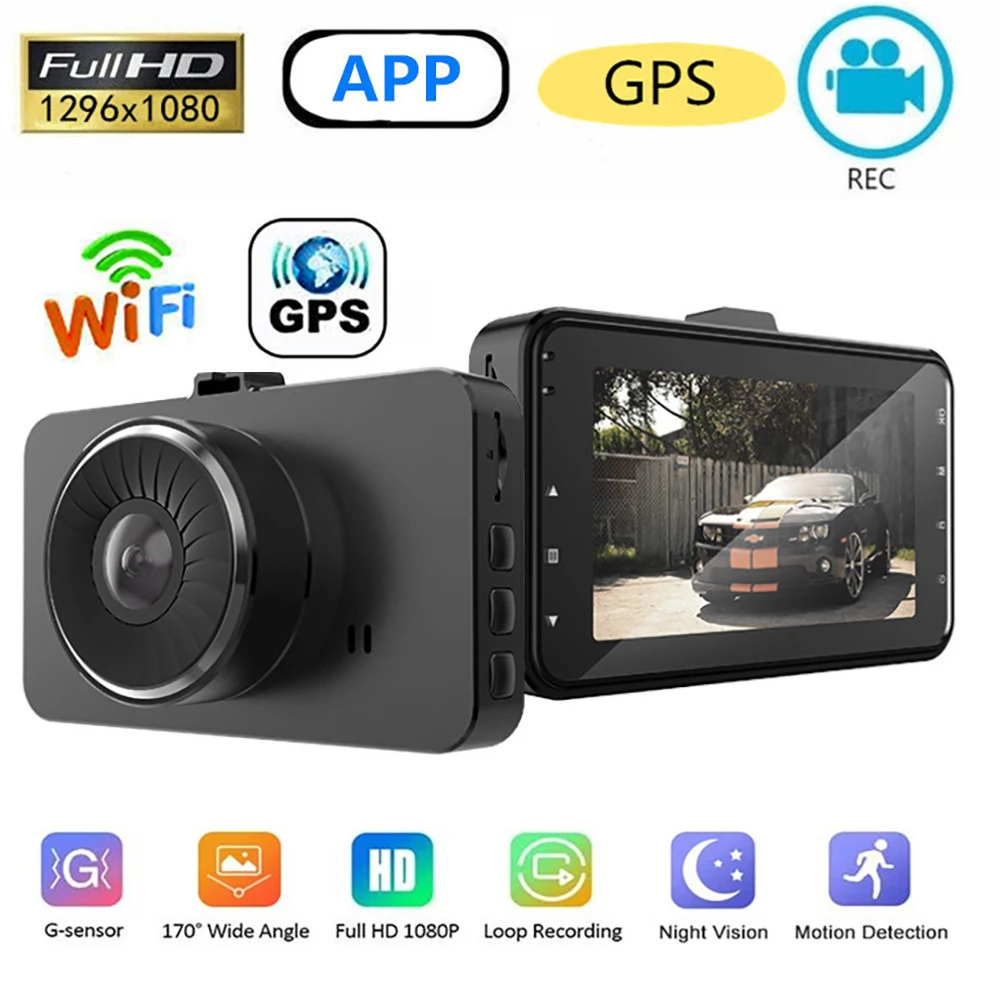Car DVR WiFi 3.0" Full HD 1080P Dash Cam Rear View Vehicle Video Recorder Black Box Auto Camera Dashcam GPS Tracker Black Box
Car DVR WiFi 3.0" Full HD 1080P Dash Cam Rear View Vehicle Video Recorder Black Box Auto Camera Dashcam GPS Tracker Black Box