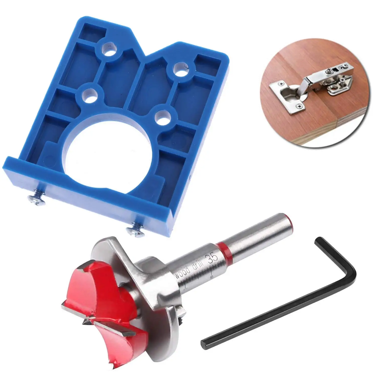 35mm Guide Hinge Hole Door Locator Woodworking Opener Cabinet Concealed DIY Carpentry Positioner Drilling Jig Set Bits Tools
35mm Guide Hinge Hole Door Locator Woodworking Opener Cabinet Concealed DIY Carpentry Positioner Drilling Jig Set Bits Tools