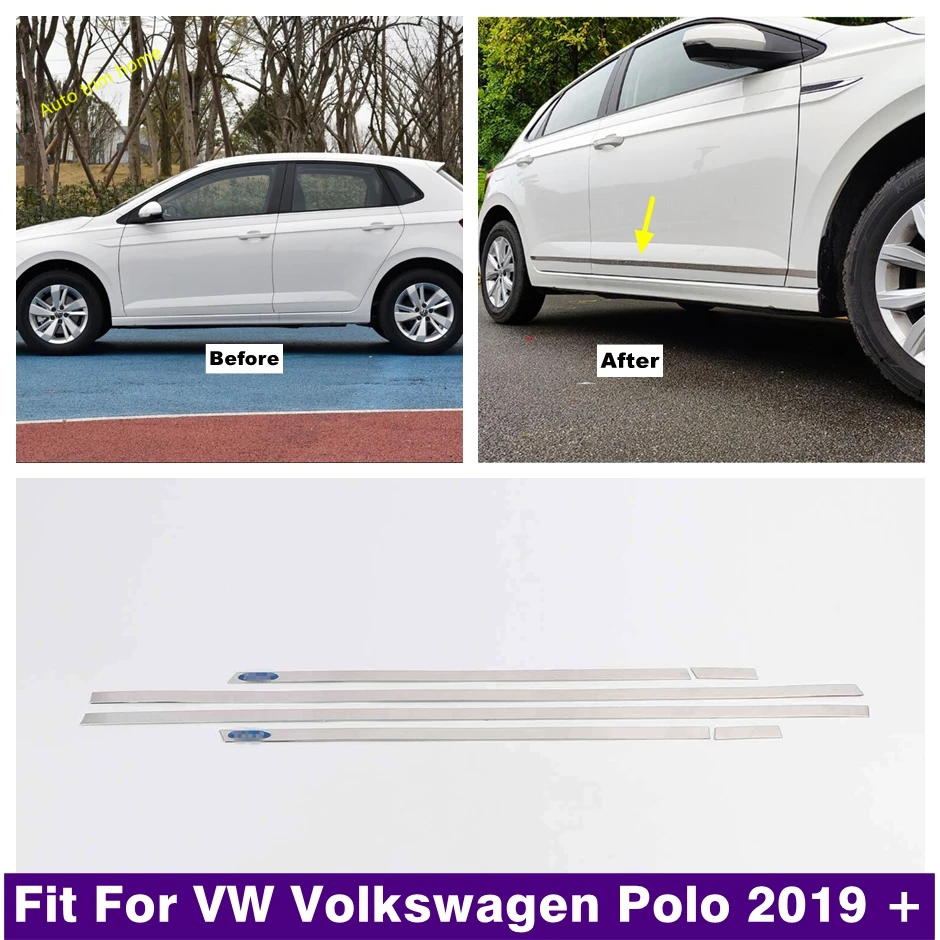 Door Side Line Body Molding Garnish Trim Cover Strip Decoration Stainless Fit For VW Volkswagen Polo 2019 - 2022 Car Accessories
Door Side Line Body Molding Garnish Trim Cover Strip Decoration Stainless Fit For VW Volkswagen Polo 2019 - 2022 Car Accessories