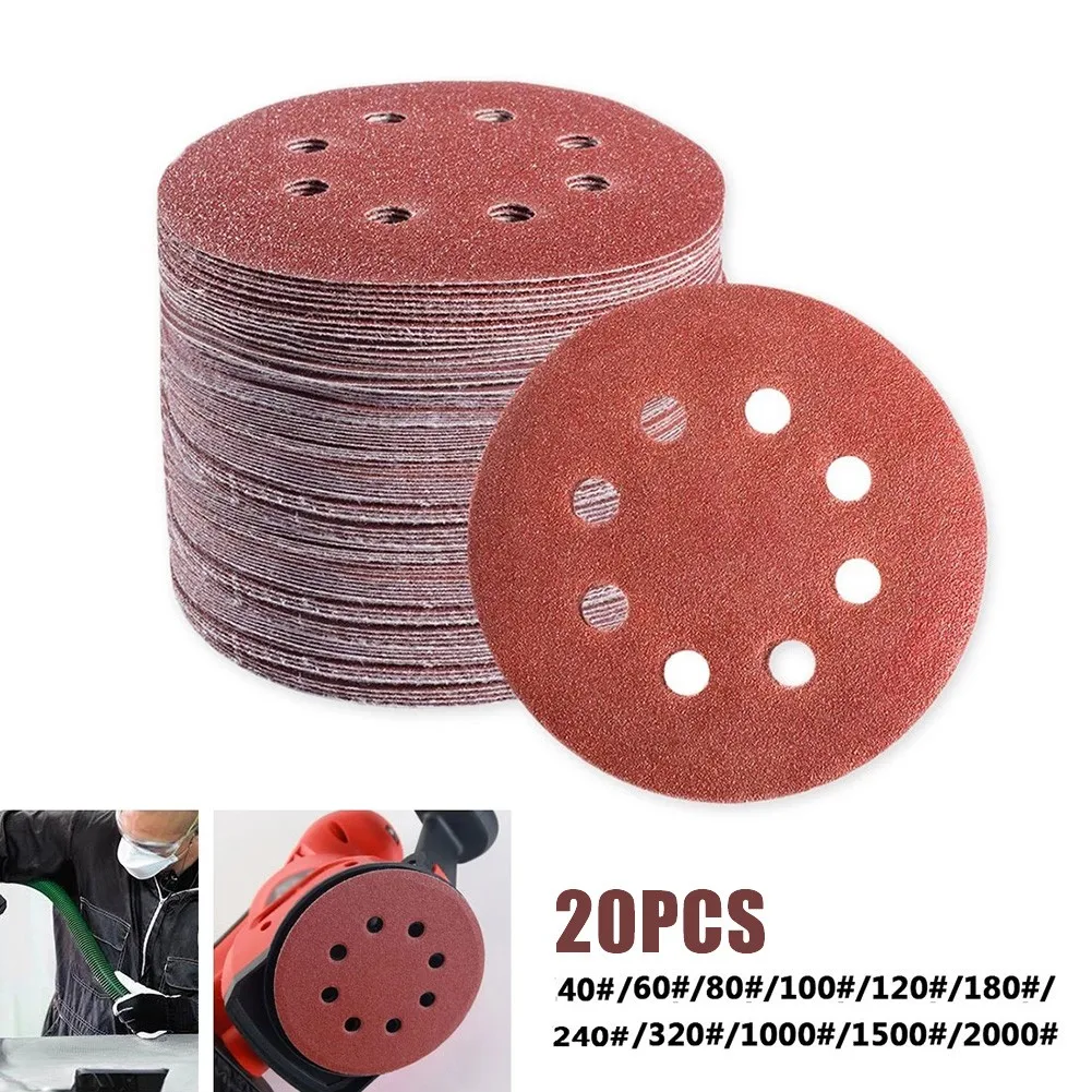 20pcs Round Sandpaper 8 Hole Sanding Discs Hook 5 Inch 125mm Aluminum Oxide Loop Grit 40-2000 Sander Polishing Pad
20pcs Round Sandpaper 8 Hole Sanding Discs Hook 5 Inch 125mm Aluminum Oxide Loop Grit 40-2000 Sander Polishing Pad