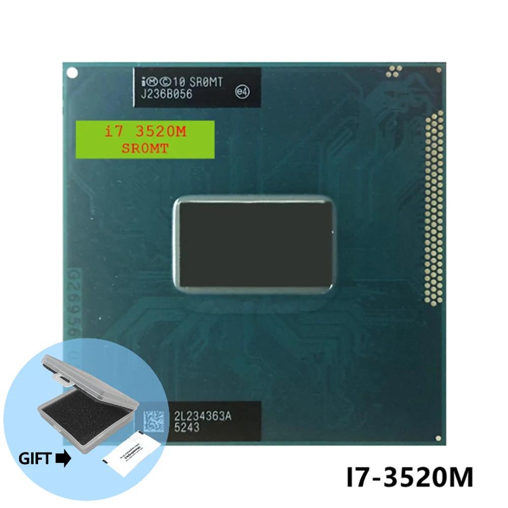 INTEL Original Core i7 Mobile CPU i7 3520m Dual Core 2.9GHz 4M BGA1023 Laptop Notebook Processor i7-3520m for HM77 HM76
INTEL Original Core i7 Mobile CPU i7 3520m Dual Core 2.9GHz 4M BGA1023 Laptop Notebook Processor i7-3520m for HM77 HM76