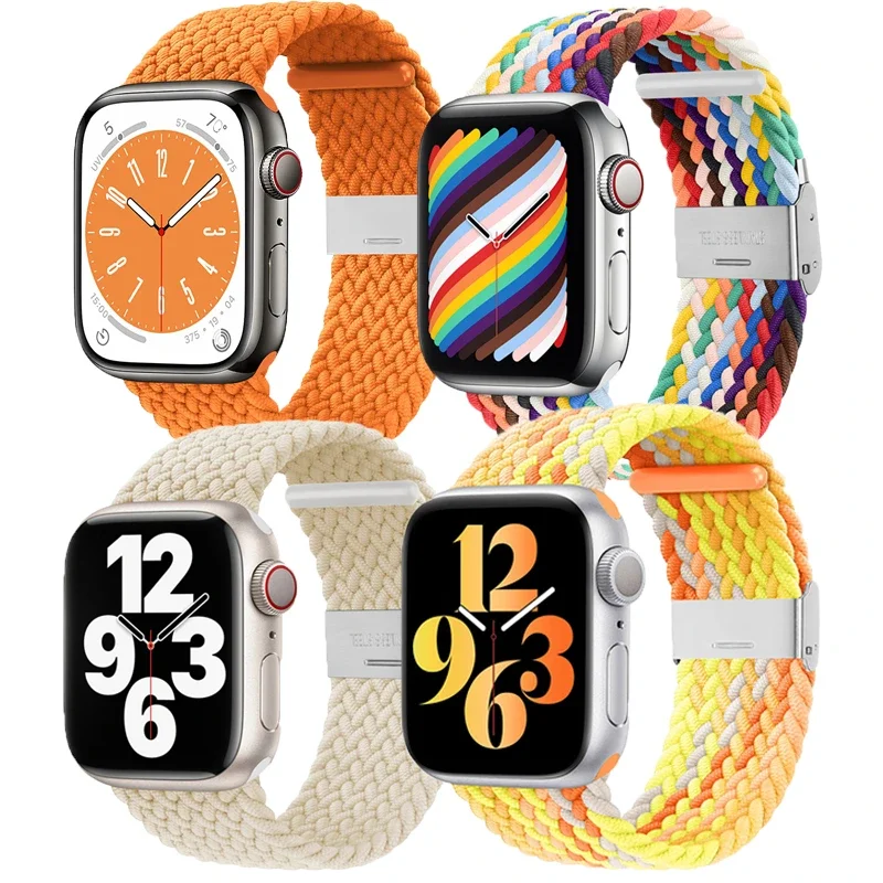 Nylon band for Apple Watch Ultra 44mm 41MM Series 8 7 6 SE 5 4 3 38 40mm 42mm 49 45MM correas Braided iwatch Solo Loop strap
Nylon band for Apple Watch Ultra 44mm 41MM Series 8 7 6 SE 5 4 3 38 40mm 42mm 49 45MM correas Braided iwatch Solo Loop strap