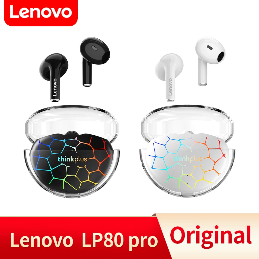 Original Lenovo LP80 Pro TWS Earphones Bluetooth Wireless Headphones HIFI Dual Host Headset Noise Reduction Earbuds RGB Lights
Original Lenovo LP80 Pro TWS Earphones Bluetooth Wireless Headphones HIFI Dual Host Headset Noise Reduction Earbuds RGB Lights