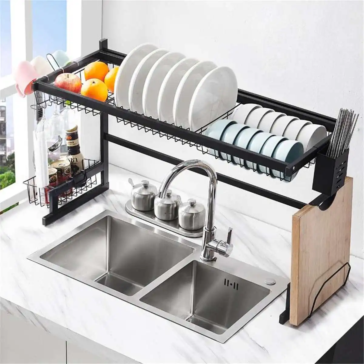 Dish Rack Kitchen Organizer Shelf Rack Plates Storage Rack Dish Drainer Chopstick Cage Shelf Tools Holder Cutting Board Dish
Dish Rack Kitchen Organizer Shelf Rack Plates Storage Rack Dish Drainer Chopstick Cage Shelf Tools Holder Cutting Board Dish
