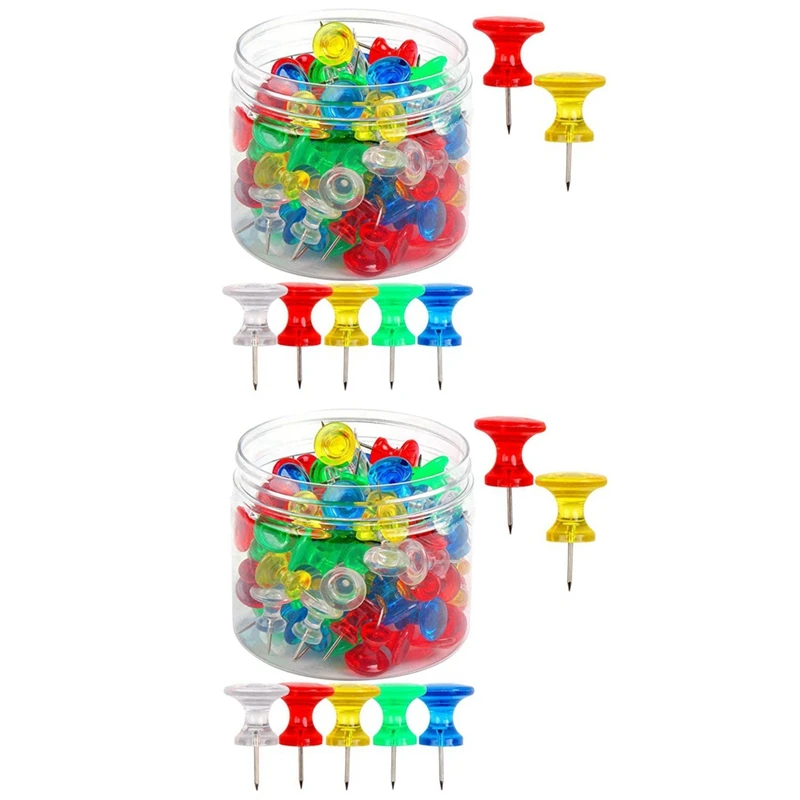 Giant Push Pins 200-Pack Large Thumbtacks Used For Cork Board Bulletin Board With Plastic Case
Giant Push Pins 200-Pack Large Thumbtacks Used For Cork Board Bulletin Board With Plastic Case