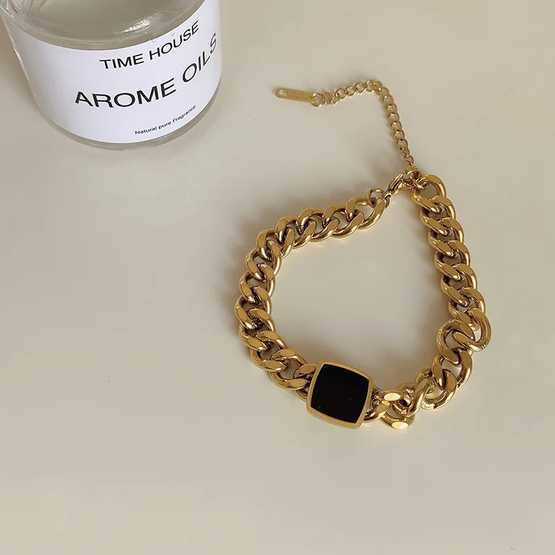 Gold Color Cuba Chain Charm Bracelets for Women Stainless Steel Link Chain Lobster Clasp Snap Button Jewelry Drop Shipping
Gold Color Cuba Chain Charm Bracelets for Women Stainless Steel Link Chain Lobster Clasp Snap Button Jewelry Drop Shipping