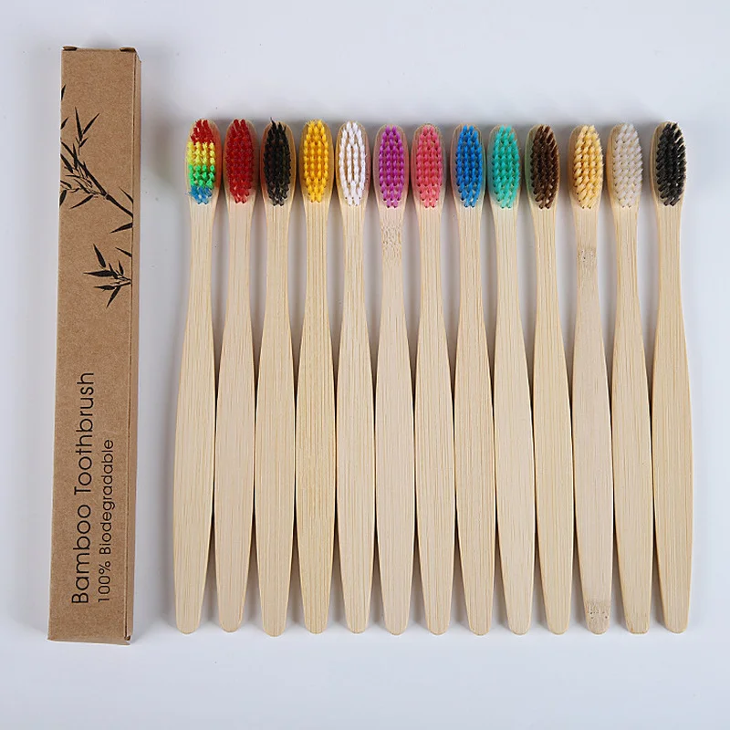 10Pcs Eco Friendly Toothbrush Bamboo Resuable Toothbrushes Portable Adult Wooden Soft Tooth Brush For Home Travel Hotel Use
10Pcs Eco Friendly Toothbrush Bamboo Resuable Toothbrushes Portable Adult Wooden Soft Tooth Brush For Home Travel Hotel Use