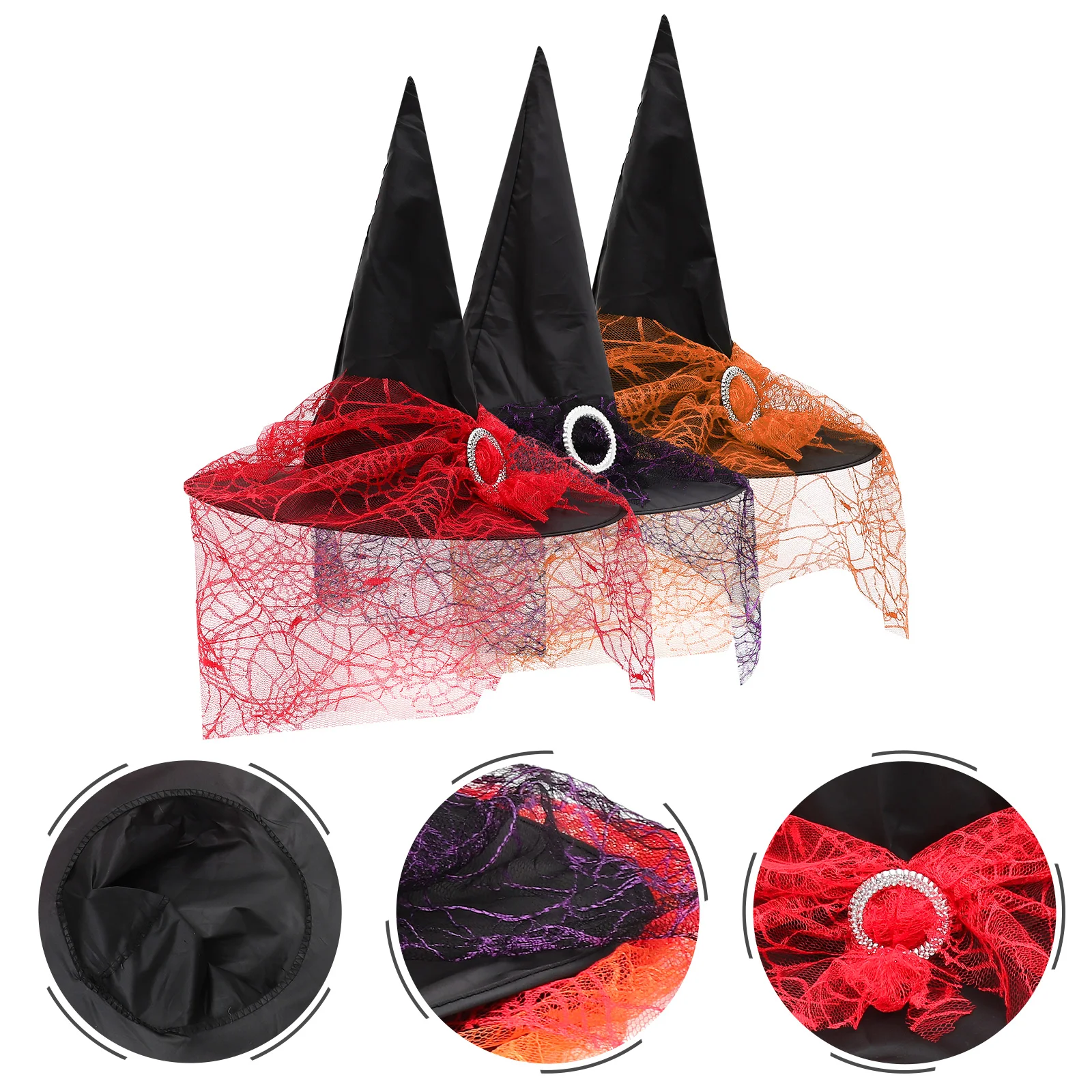 Witch Hat Costumehats Cosplay Lace Cap Accessories Party Wizard Adult Vintagewomen Veils Carnival Decoration Black Witches Tree
Witch Hat Costumehats Cosplay Lace Cap Accessories Party Wizard Adult Vintagewomen Veils Carnival Decoration Black Witches Tree