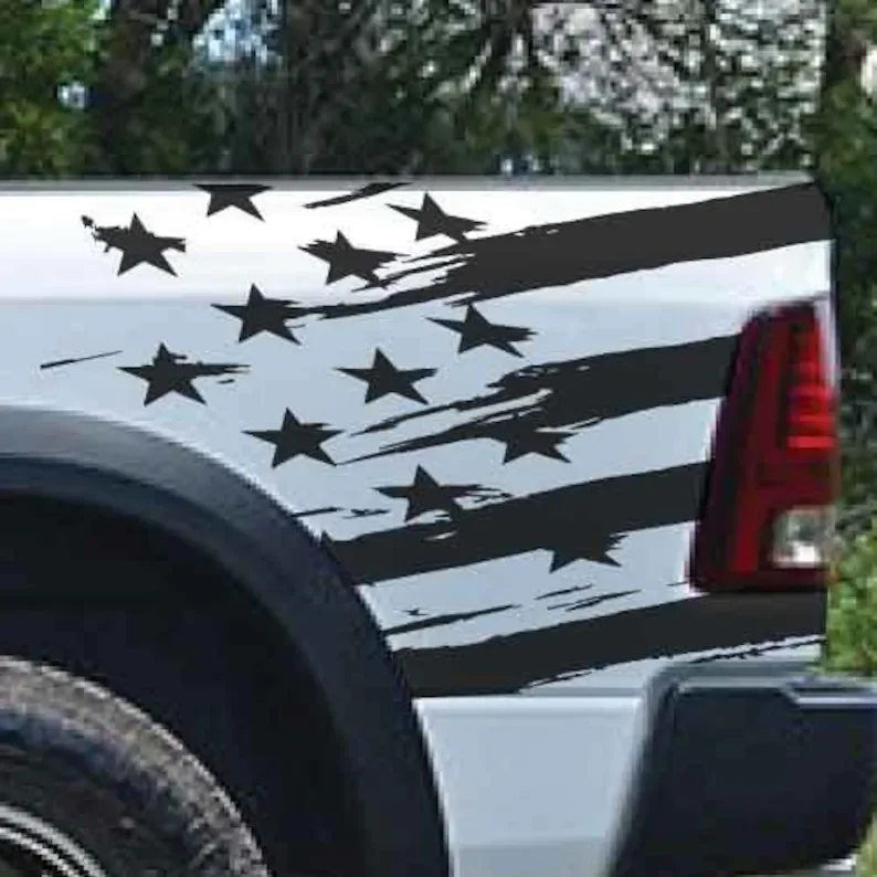 43.3" x 28.75" Side American Flag Distressed Grunge Design Hood Door Car Bed Pickup Vehicle Truck Vinyl Graphic Decal Tailgate
43.3" x 28.75" Side American Flag Distressed Grunge Design Hood Door Car Bed Pickup Vehicle Truck Vinyl Graphic Decal Tailgate
