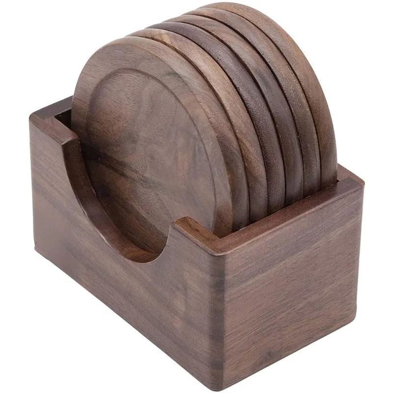Hot Black Walnut Drink Coasters Natural Placemat Insulation Pads For Home& Office Coasters Set With Holder Set Of 7
Hot Black Walnut Drink Coasters Natural Placemat Insulation Pads For Home& Office Coasters Set With Holder Set Of 7
