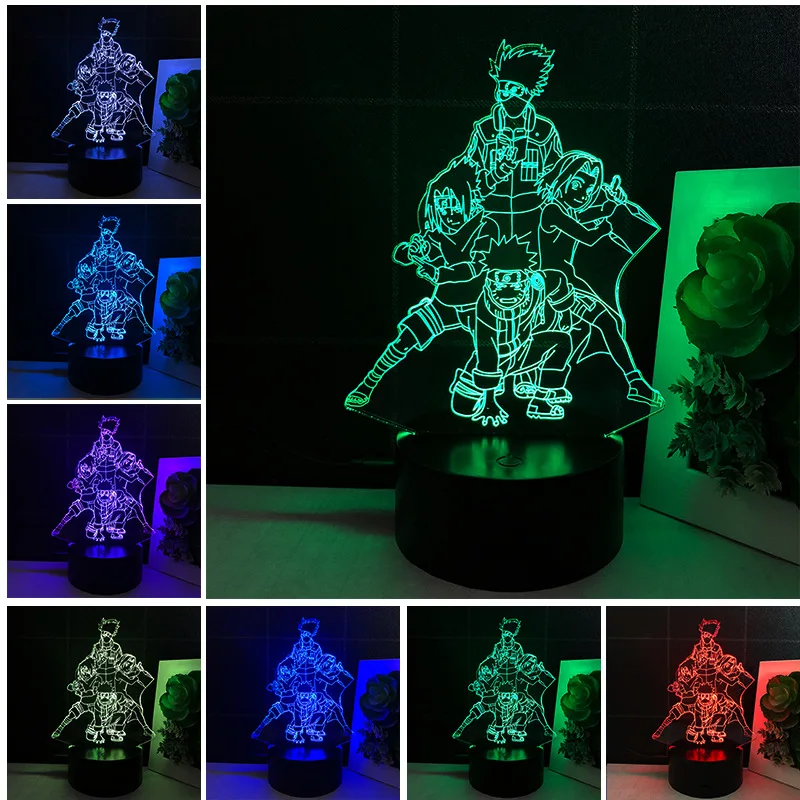 Светодиодный ночсветильник TAKARA TOMY Naruto 3d, третий отряд Какаси Саске Наруто Сакура, детская игрушка, рождественский подарок, подарок на день р...
Светодиодный ночсветильник TAKARA TOMY Naruto 3d, третий отряд Какаси Саске Наруто Сакура, детская игрушка, рождественский подарок, подарок на день р...