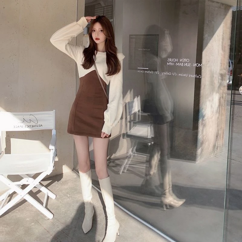 YUQI Elegant O-neck Contrast Women Dress 2022 Spring Autumn Knitted Long Sleeve Sexy Female Soft Y2k Dresses Party Mini Vestidos
YUQI Elegant O-neck Contrast Women Dress 2022 Spring Autumn Knitted Long Sleeve Sexy Female Soft Y2k Dresses Party Mini Vestidos