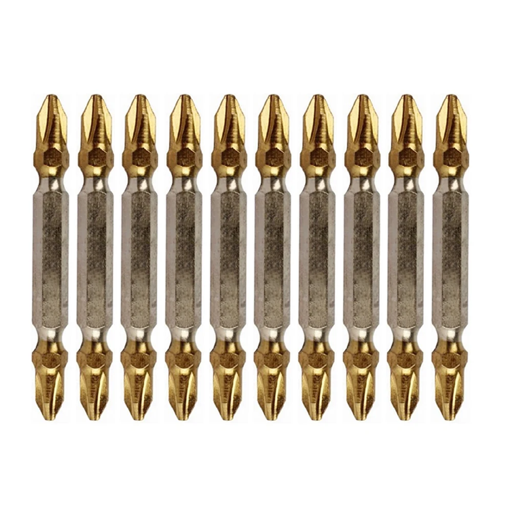10pcs PH2 Double Head Cross Screwdriver Bit 65mm Titanium Coated Magnetic Screw Driver Drill Bit For Drywall Screws Hand Tools
10pcs PH2 Double Head Cross Screwdriver Bit 65mm Titanium Coated Magnetic Screw Driver Drill Bit For Drywall Screws Hand Tools