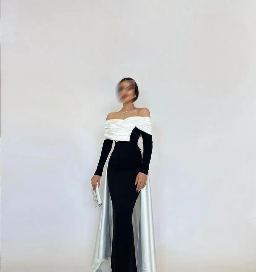 Elegant Mermaid Evening Dresses Floor Length Boat Neck Prom Dress Satin Train Formal Saudi Arbia Long Party Dresses Occas
Elegant Mermaid Evening Dresses Floor Length Boat Neck Prom Dress Satin Train Formal Saudi Arbia Long Party Dresses Occas