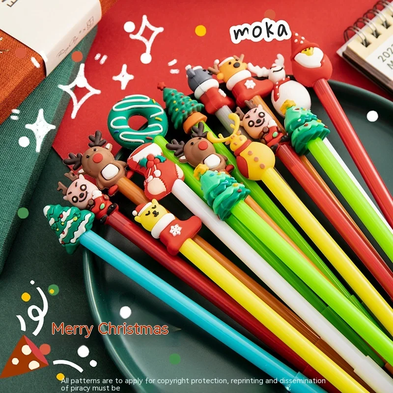 20 Packs Of Cartoon Christmas Gender-neutral Pens Christmas Gift For Students And Children Cute Three-dimensional 0.5 Black Pen
20 Packs Of Cartoon Christmas Gender-neutral Pens Christmas Gift For Students And Children Cute Three-dimensional 0.5 Black Pen