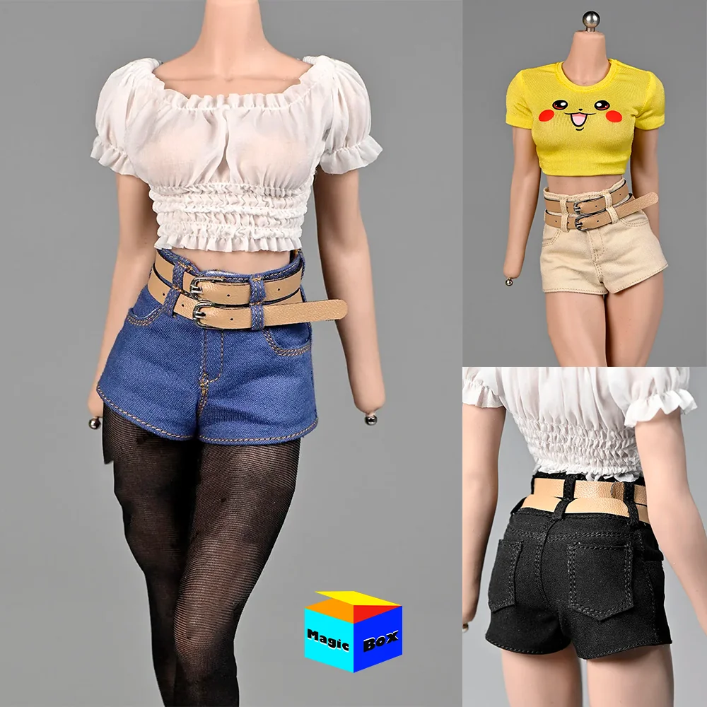 1/6 Female Slim Bubble Sleeve Pleated T-shirt Off Waist Top Double Layer High Waist Shorts Hot Pants For 12‘’ PH TBL Action Figu
1/6 Female Slim Bubble Sleeve Pleated T-shirt Off Waist Top Double Layer High Waist Shorts Hot Pants For 12‘’ PH TBL Action Figu