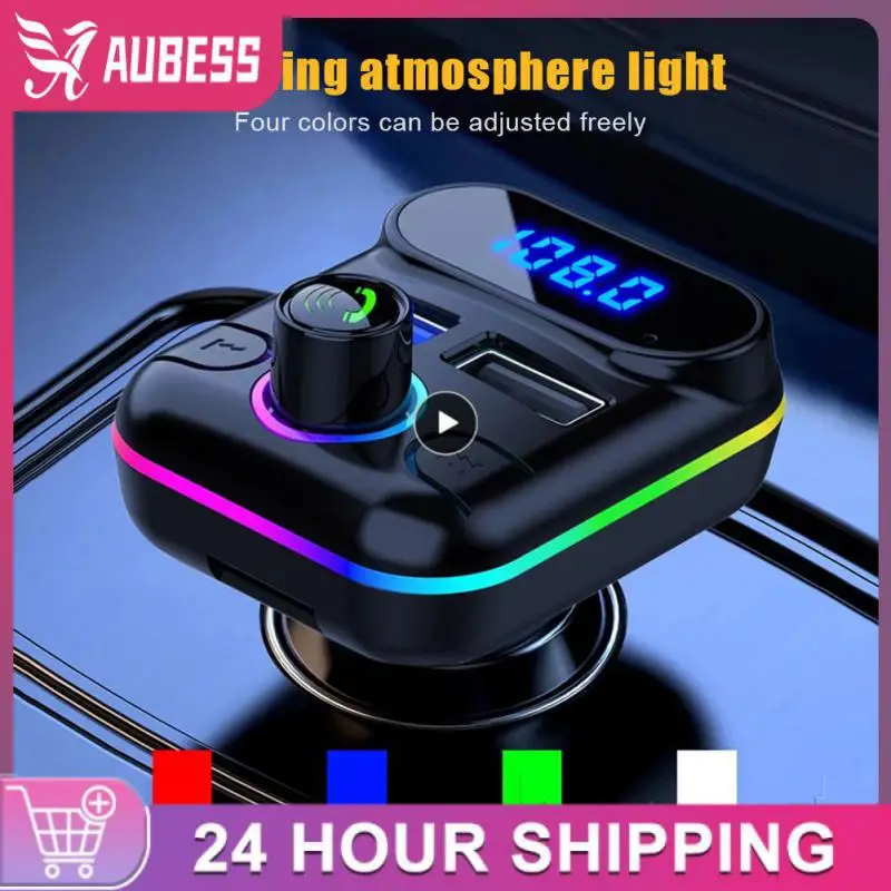 Universal M33 Car Bluetooth-compatible Receiver Seven-color Breathing Atmosphere Light Mp3 Player Dual Usb Car Charger Portable
Universal M33 Car Bluetooth-compatible Receiver Seven-color Breathing Atmosphere Light Mp3 Player Dual Usb Car Charger Portable