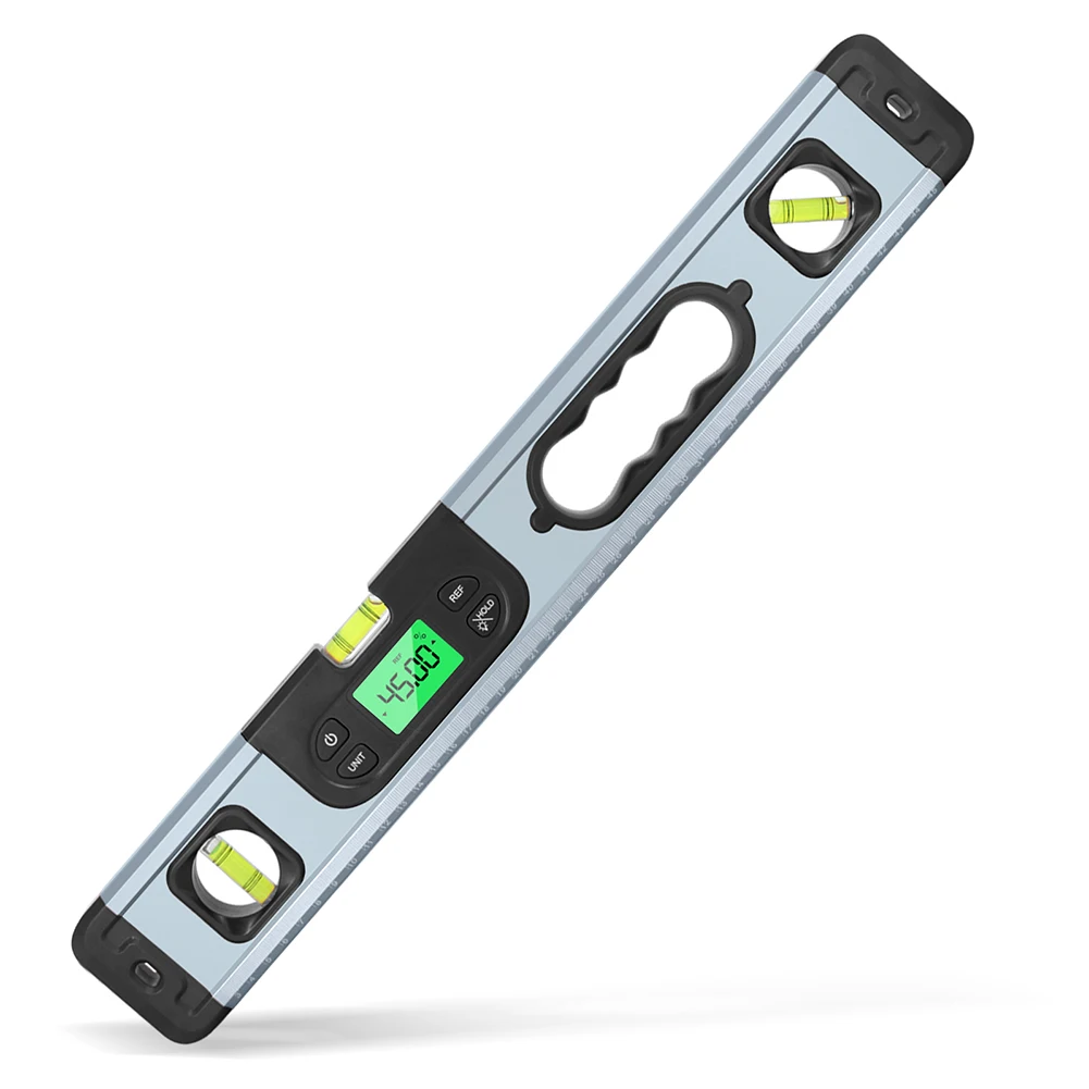 Digital Angle Finder Inclinometer 360 degree Backlit Inclinometer Magnets Level angle slope test Ruler
Digital Angle Finder Inclinometer 360 degree Backlit Inclinometer Magnets Level angle slope test Ruler