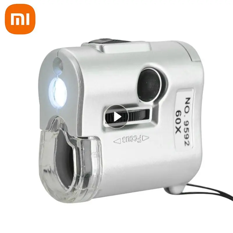 Ручное увеличительное стекло Xiaomi 60X, Мини карманный микроскоп, лупа, детектор валют, Ювелирная Лупа с УФ-светодиодной подсветкой
Ручное увеличительное стекло Xiaomi 60X, Мини карманный микроскоп, лупа, детектор валют, Ювелирная Лупа с УФ-светодиодной подсветкой