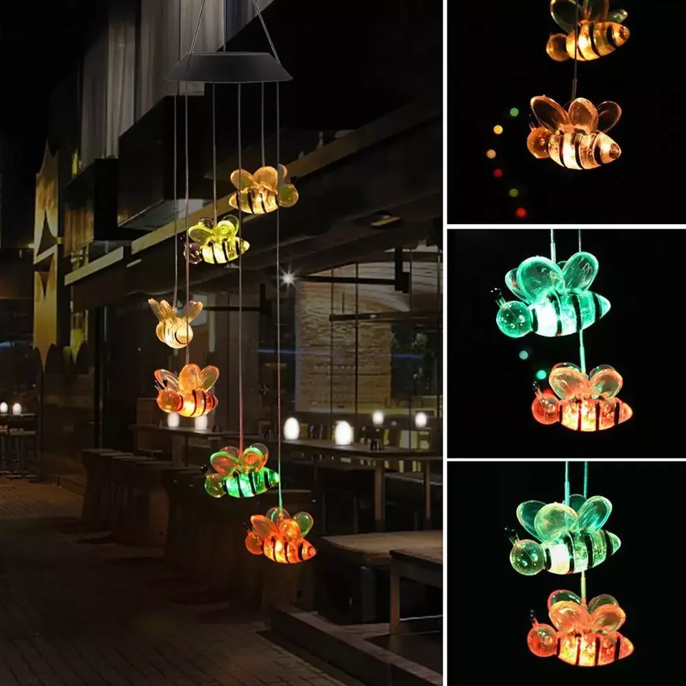 NEW2022 LED Solar Powered Solar Powered Wind Chime Light LED Hanging Pendant Spinner Windchime Outdoor Home Garden Decorative Cr
NEW2022 LED Solar Powered Solar Powered Wind Chime Light LED Hanging Pendant Spinner Windchime Outdoor Home Garden Decorative Cr