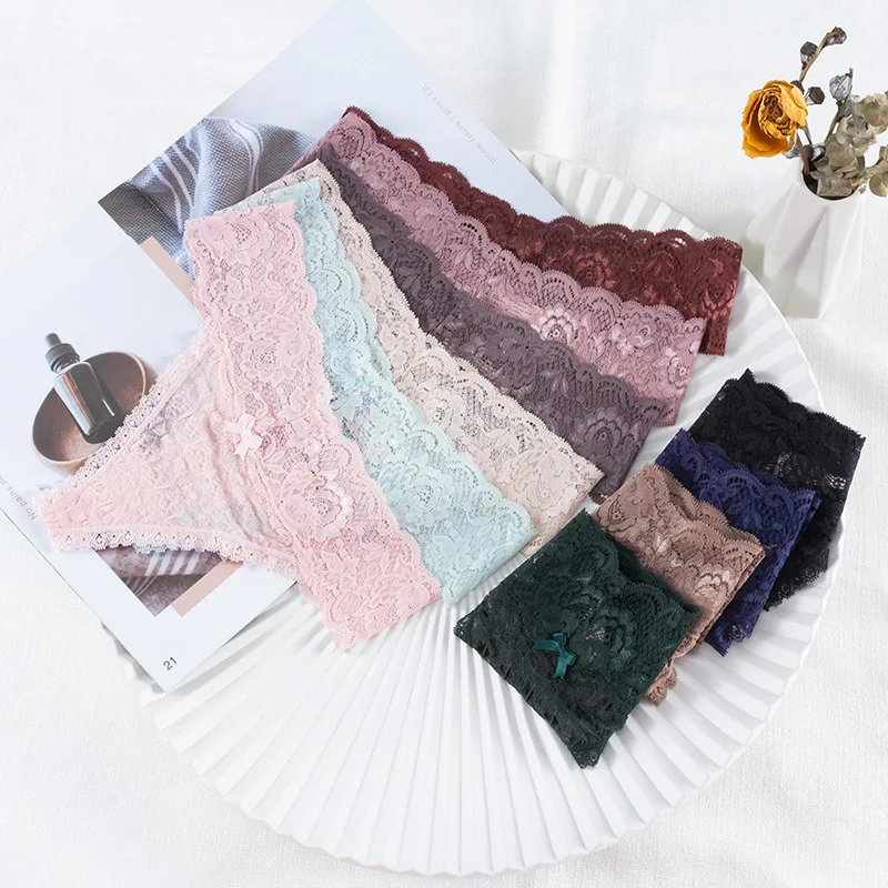 Floral Lace Embroidery Sexy Lingerie Low Rise Seamless G-string Thongs Transparent Biquínis Panties T Back Briefs Majtki Damskie
Floral Lace Embroidery Sexy Lingerie Low Rise Seamless G-string Thongs Transparent Biquínis Panties T Back Briefs Majtki Damskie