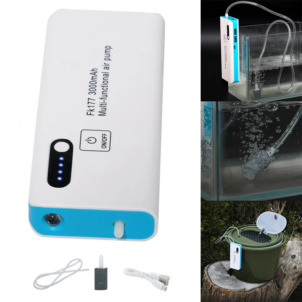 1pc Rechargeable 3000mAh Aquarium USB Oxygen Air Pump Fish Tank Car Oxygenated Tool Outdoor Fishing Aerator Tool With Flashlight
1pc Rechargeable 3000mAh Aquarium USB Oxygen Air Pump Fish Tank Car Oxygenated Tool Outdoor Fishing Aerator Tool With Flashlight