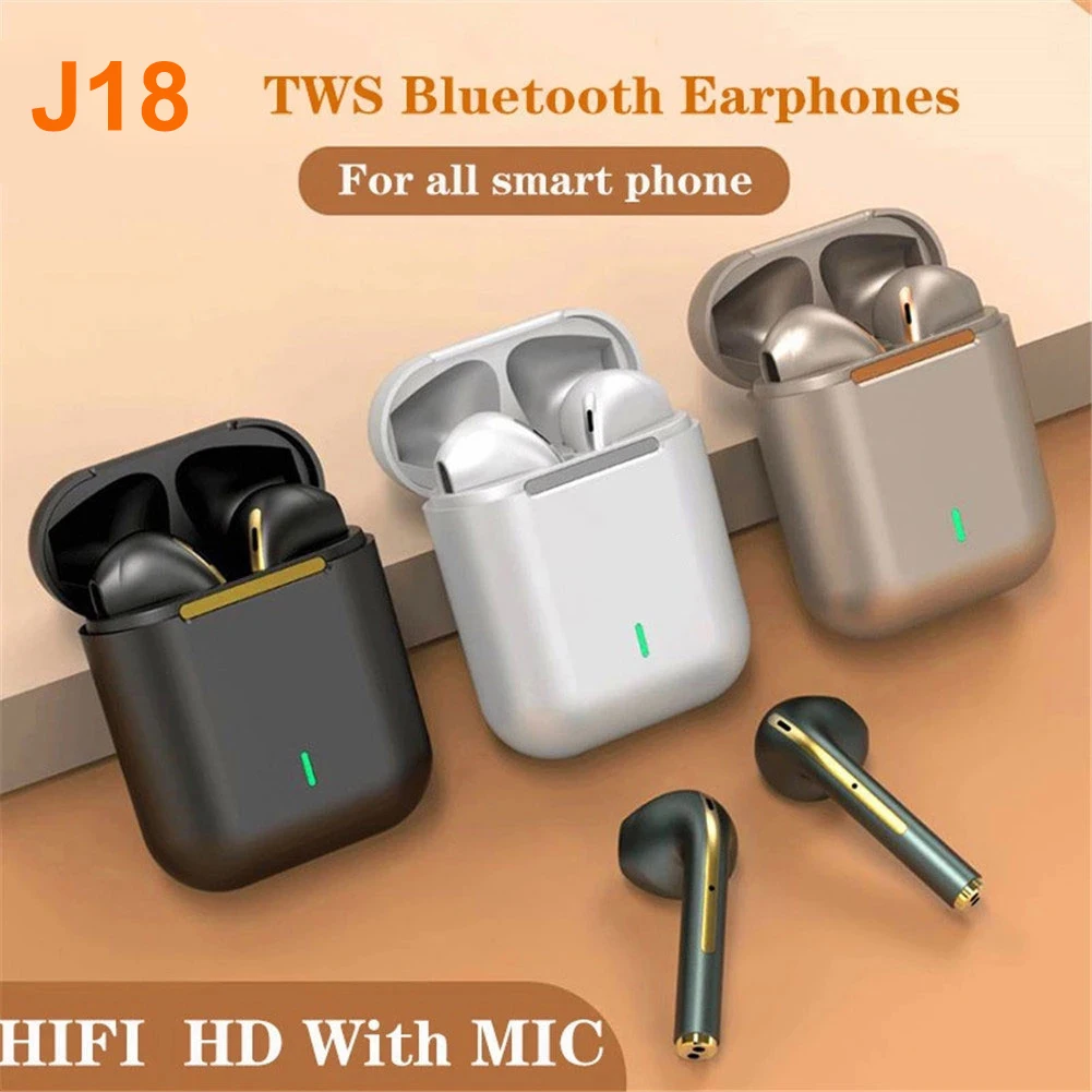 

XiaoMi J18 Headset Wireless Earphones TWS Bluetooth 5.0 True Stereo Sport Game Earbuds In Ear With Mic Touch Operate Android IOS