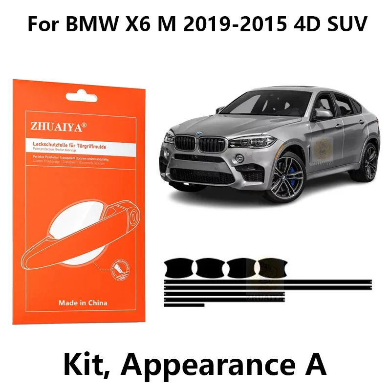 Защитная пленка ZHUAIYA для красок дверной ручки, ТПУ PPF для BMW X6 M 2019-2015 4D SUV, автомобильные аксессуары
Защитная пленка ZHUAIYA для красок дверной ручки, ТПУ PPF для BMW X6 M 2019-2015 4D SUV, автомобильные аксессуары
