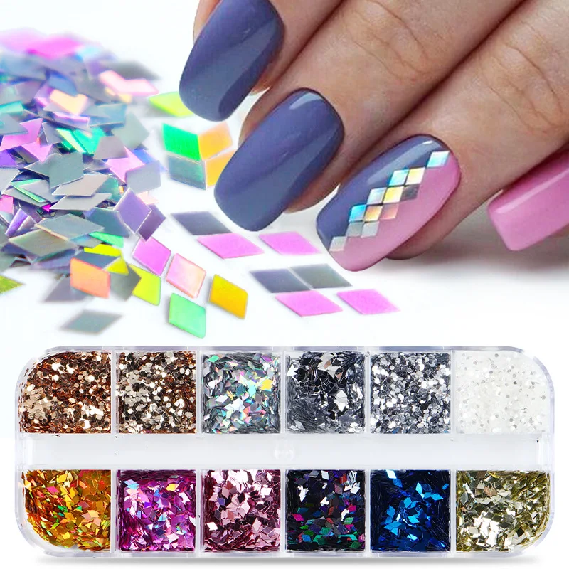 Diamond-shaped Fake Nails Art Sequins Metallic Ultra-thin Patch Decorations Mixed Press On Nail Art Supplies For Professionals
Diamond-shaped Fake Nails Art Sequins Metallic Ultra-thin Patch Decorations Mixed Press On Nail Art Supplies For Professionals