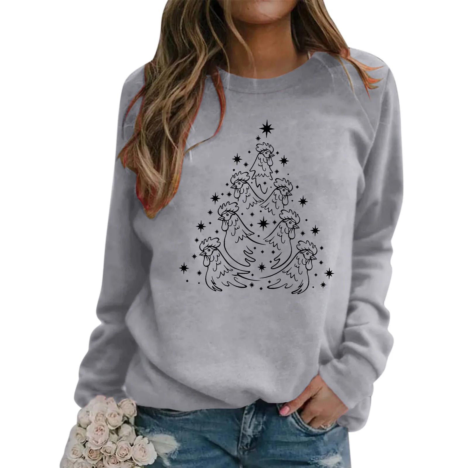 T Shirt Hoodies Women Casual Sweatshirt For Womens Christmas Print O Neck Sweatshirt Round Neck Fit Pullover Hot Outfits Women
T Shirt Hoodies Women Casual Sweatshirt For Womens Christmas Print O Neck Sweatshirt Round Neck Fit Pullover Hot Outfits Women