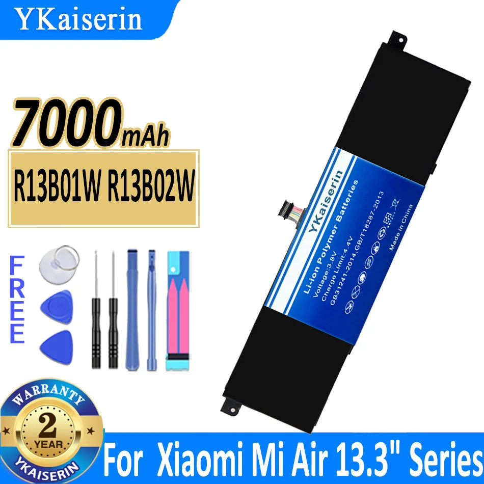 YKaiserin R13B01W R13B02W 7000mAh Battery for Xiaomi Mi Air 13.3" Series High Capacity Batterij + Track NO
YKaiserin R13B01W R13B02W 7000mAh Battery for Xiaomi Mi Air 13.3" Series High Capacity Batterij + Track NO