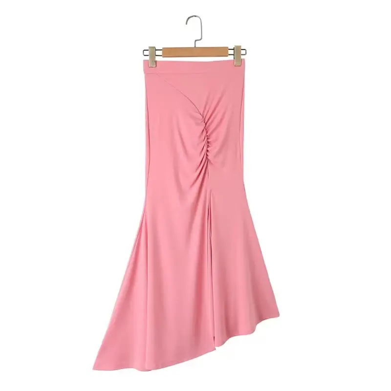 PB&ZA Women 2023 New Chic Fashion Pink Gray and Black Three-color High-waist Split Fishtail Midi Skirt Vintage High Waist
PB&ZA Women 2023 New Chic Fashion Pink Gray and Black Three-color High-waist Split Fishtail Midi Skirt Vintage High Waist