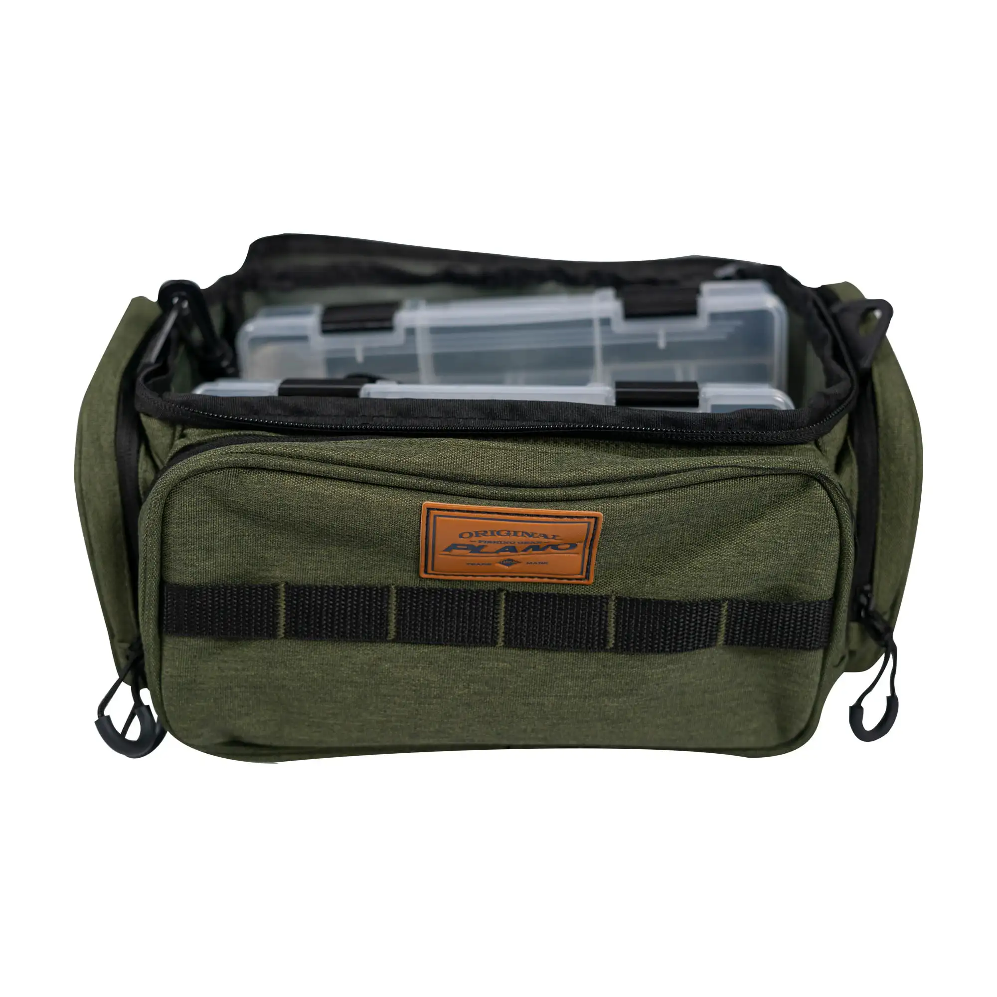 Small 3500 Size Heathered Green Fishing Tackle Bag, with Two 3500 Size Stowaways
Small 3500 Size Heathered Green Fishing Tackle Bag, with Two 3500 Size Stowaways