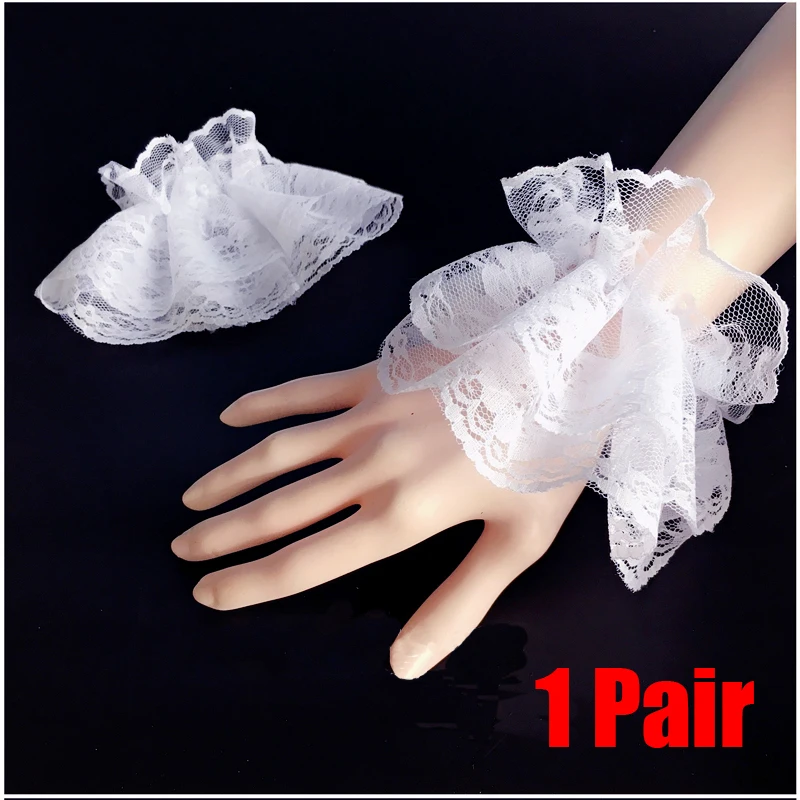 Female Lolita Short Lace Sleeves Gloves Vintage Sweet Ruffle Hollow Elastic Trumpet Fake Sleeves Girls Cosplay Dress Accessories
Female Lolita Short Lace Sleeves Gloves Vintage Sweet Ruffle Hollow Elastic Trumpet Fake Sleeves Girls Cosplay Dress Accessories