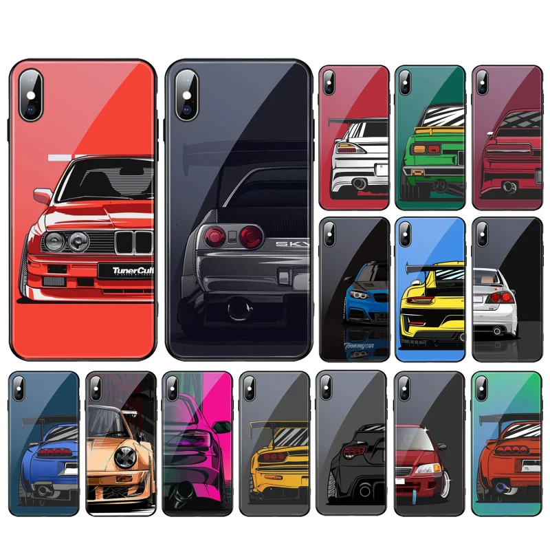 Japan JDM Sport Car Glass phone case For iphone 15 14 13 Pro Max 12 11 Pro Max XS Mobile Phone Case Funda
Japan JDM Sport Car Glass phone case For iphone 15 14 13 Pro Max 12 11 Pro Max XS Mobile Phone Case Funda