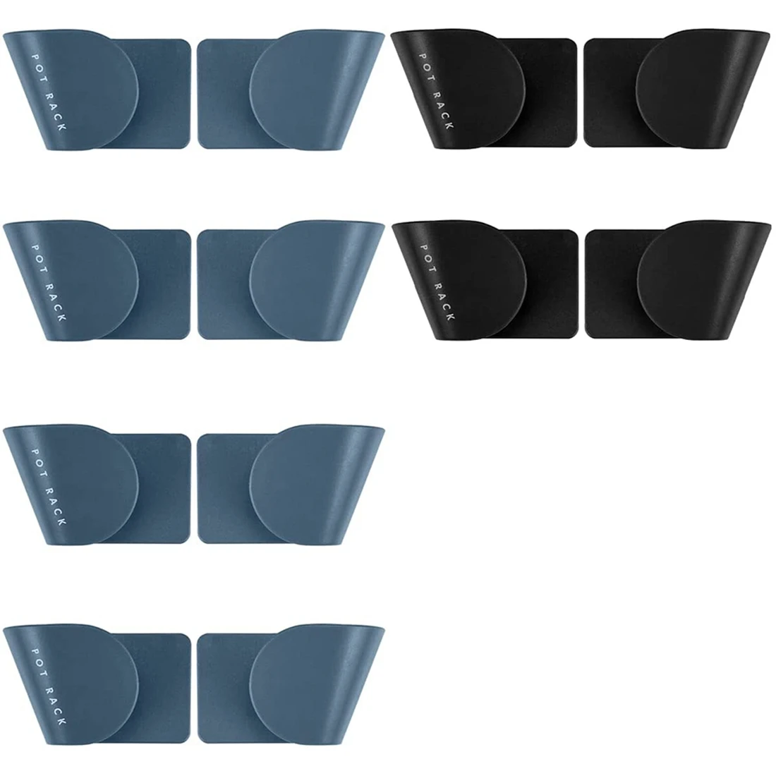 6 Pairs of Wall Mount Pot Lid Organizer Cabinet Door Organizer Pot Hangers for Kitchen Wall Mount Adjustable(B)
6 Pairs of Wall Mount Pot Lid Organizer Cabinet Door Organizer Pot Hangers for Kitchen Wall Mount Adjustable(B)