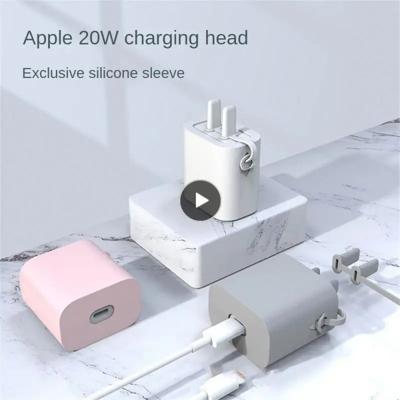 Heat Dissipation Charging Head Protective Cover Durable Fall-resistant Charger Protective Sleeve Silicone Quick Charging Shell 
Heat Dissipation Charging Head Protective Cover Durable Fall-resistant Charger Protective Sleeve Silicone Quick Charging Shell