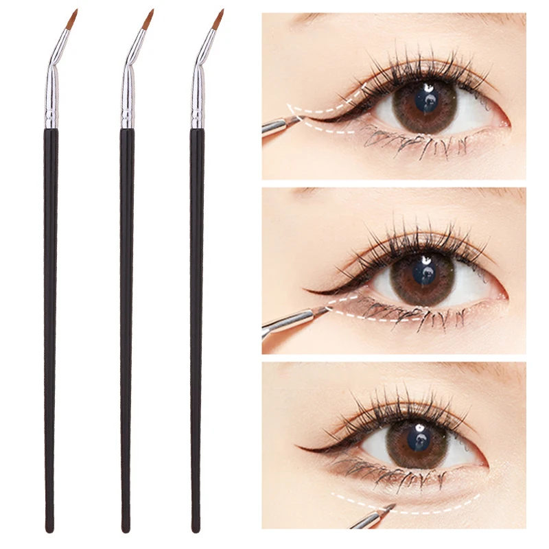 

Horizontal Silkworm Brush Eyeliner Fine Concealer Brush Tear Trough Lying Silkworm Outline Brush Eye Liner Detail Makeup Tools