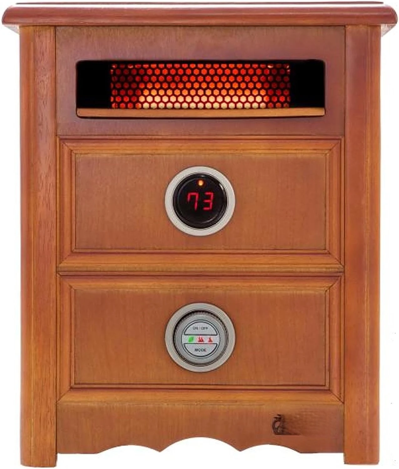 Heater DR999, 1500W, Advanced Dual Heating System with Nightstand Design, Furniture-Grade Cabinet, Remote Control, Cherry
Heater DR999, 1500W, Advanced Dual Heating System with Nightstand Design, Furniture-Grade Cabinet, Remote Control, Cherry