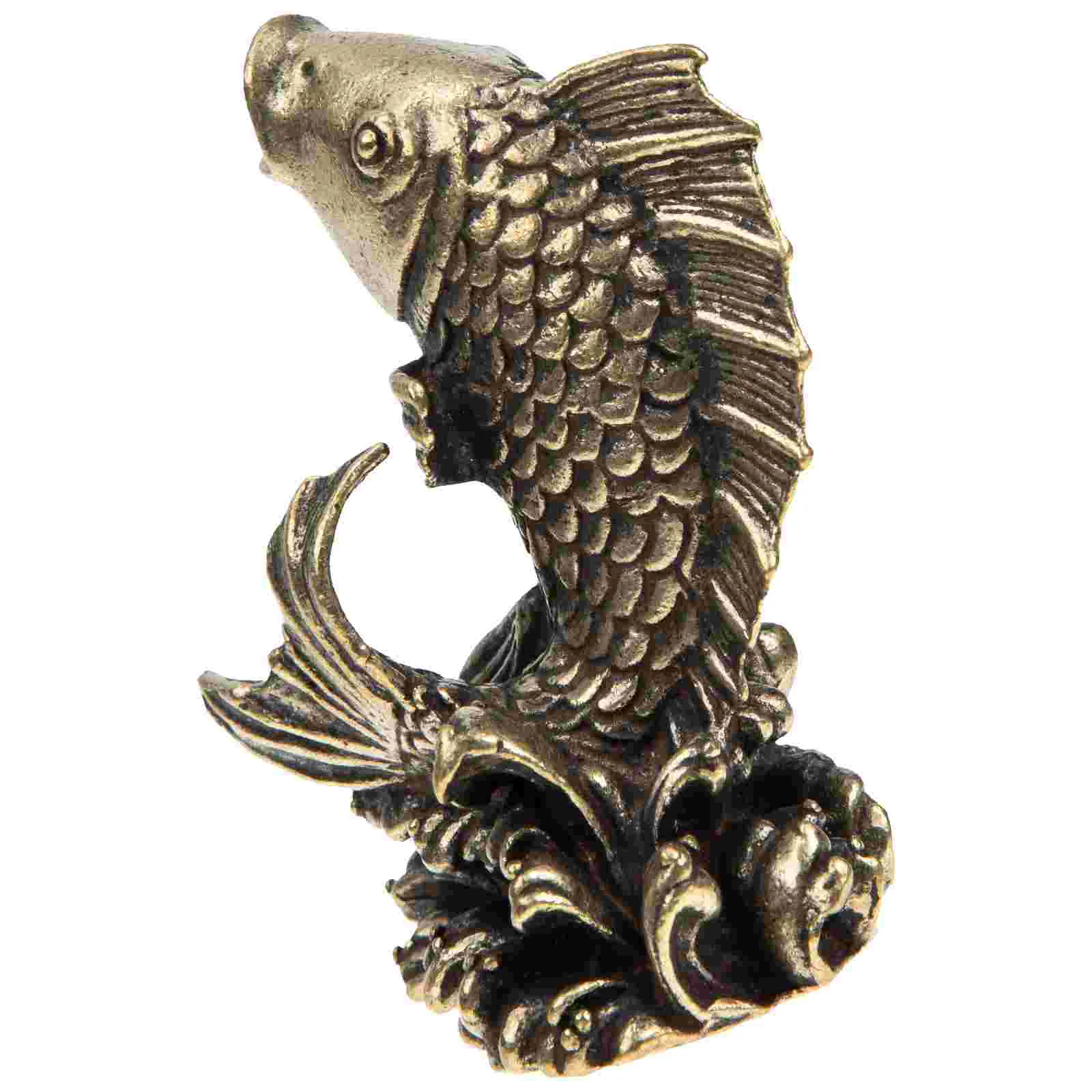 Statue Fish Figurine Carp Animal Brass Chinese Decor Wealth Sculpture Good Ornament Teawindow Hanging Fengshui Luck Figurines
Statue Fish Figurine Carp Animal Brass Chinese Decor Wealth Sculpture Good Ornament Teawindow Hanging Fengshui Luck Figurines
