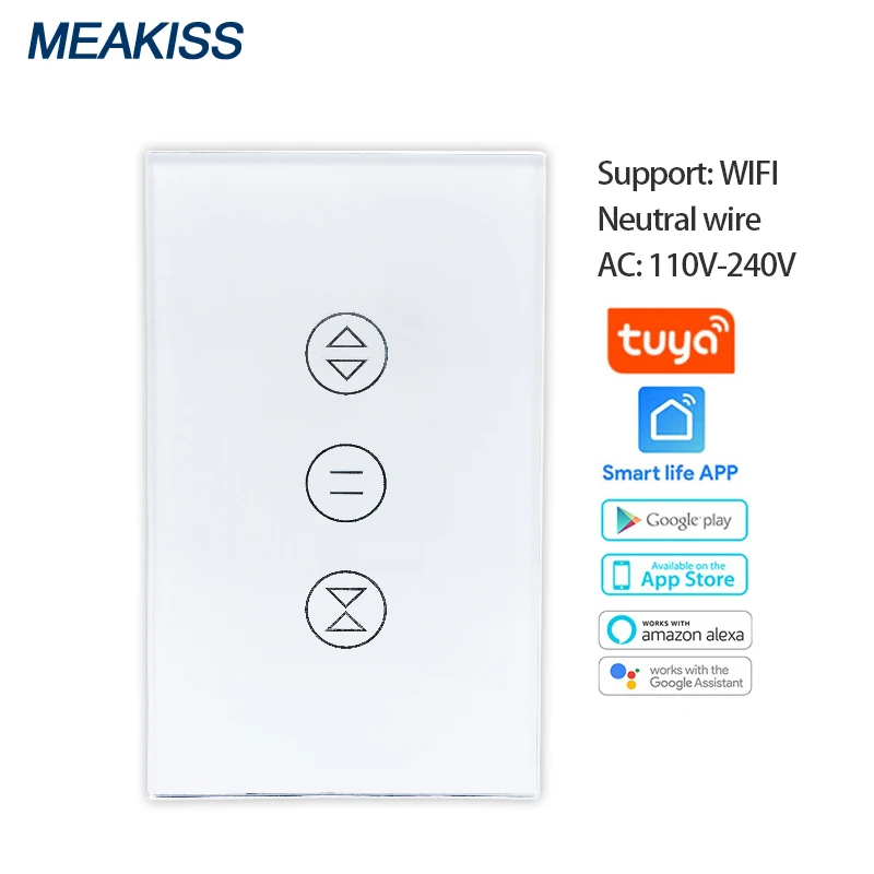 Rolling gate smart touch switch garage shop door motor switch WIFI network graffiti APP remote Alexa Google voice control
Rolling gate smart touch switch garage shop door motor switch WIFI network graffiti APP remote Alexa Google voice control
