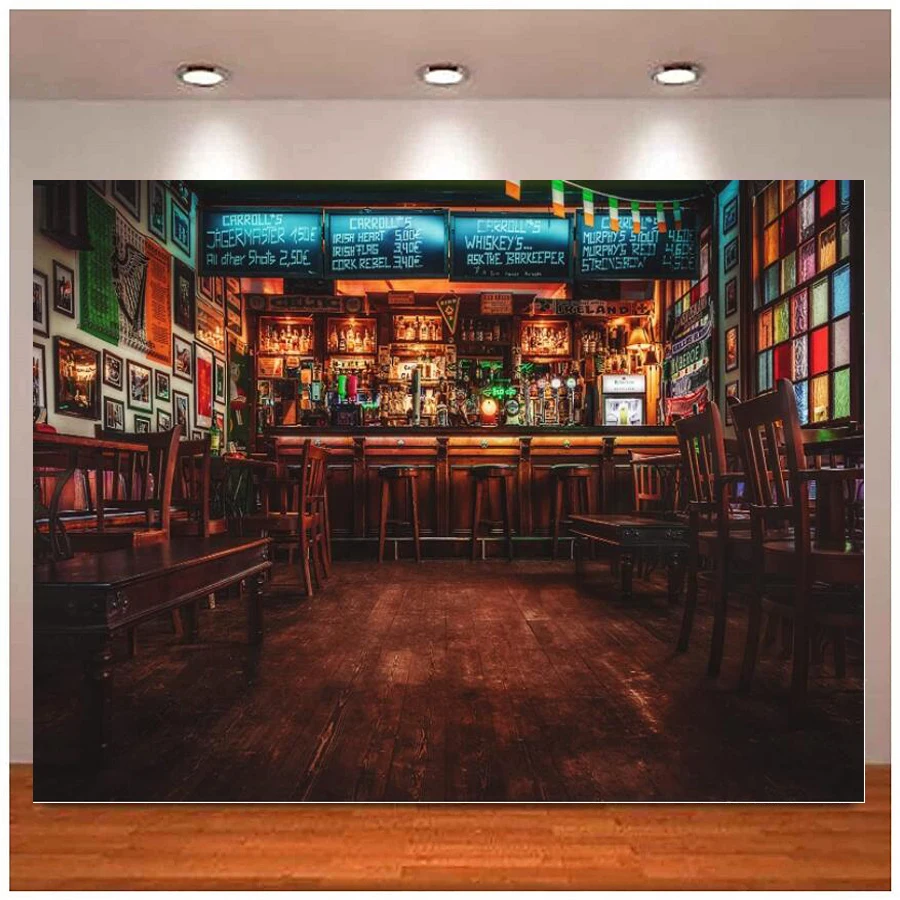 European Bar Interior Photography Backdrop Irish Pub Cafe Restaurant Bar Counter Alcohol Drinks Whisky Wine Shelf Background
European Bar Interior Photography Backdrop Irish Pub Cafe Restaurant Bar Counter Alcohol Drinks Whisky Wine Shelf Background