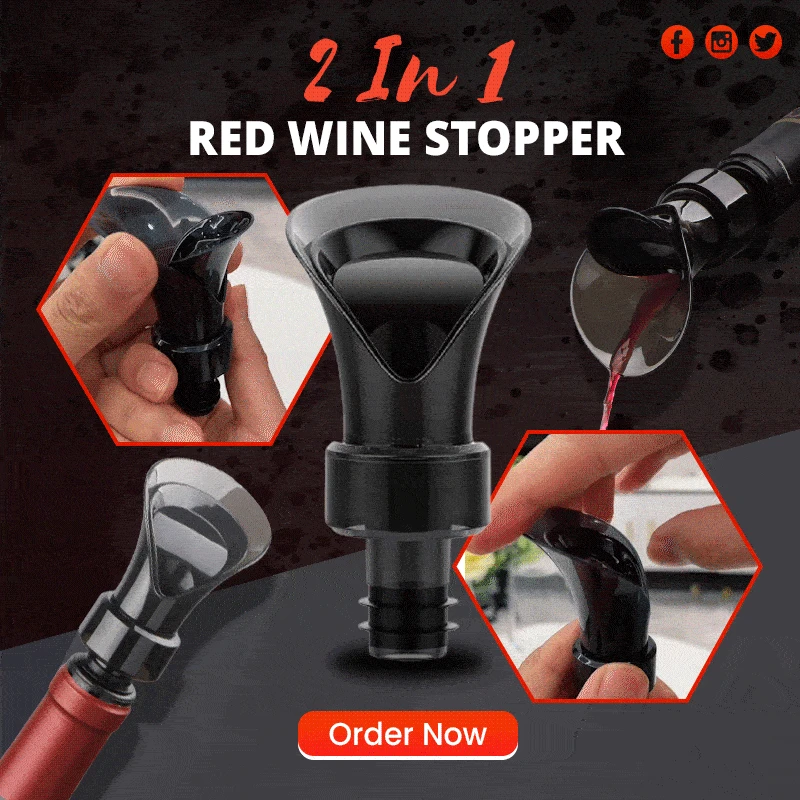 2 In 1 Red Wine Stopper Aerating Pourer Quick Decanter White Red Wine Bottle Drop Stop Top Stopper Dumping Funnel
2 In 1 Red Wine Stopper Aerating Pourer Quick Decanter White Red Wine Bottle Drop Stop Top Stopper Dumping Funnel