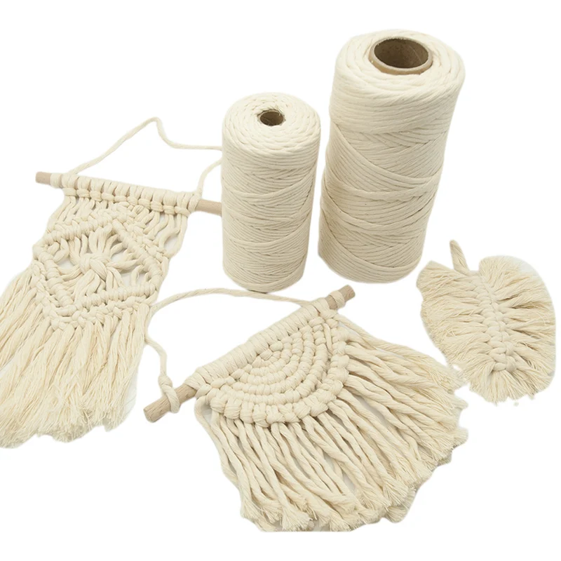 100M White Cotton Cord Beige Twisted Rope Craft Macrame String DIY Handmade Home Decorative 3mm 4mm
100M White Cotton Cord Beige Twisted Rope Craft Macrame String DIY Handmade Home Decorative 3mm 4mm