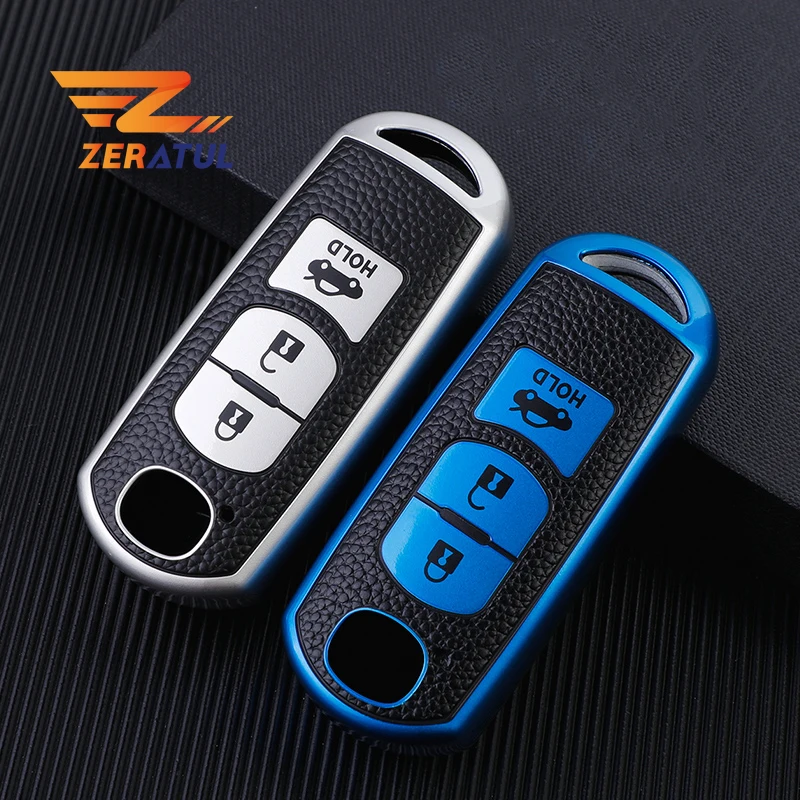 3 Buttons TPU Leather Car Remote Key Case Cover Bag Keychain For Mazda 2 3 5 6 CX-3 CX-4 CX-5 CX-7 CX-9 Atenza Axela Accessories
3 Buttons TPU Leather Car Remote Key Case Cover Bag Keychain For Mazda 2 3 5 6 CX-3 CX-4 CX-5 CX-7 CX-9 Atenza Axela Accessories